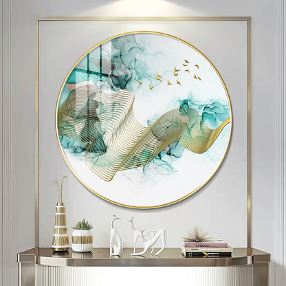 Gilded Vision Premium Acrylic Round Wall Art
