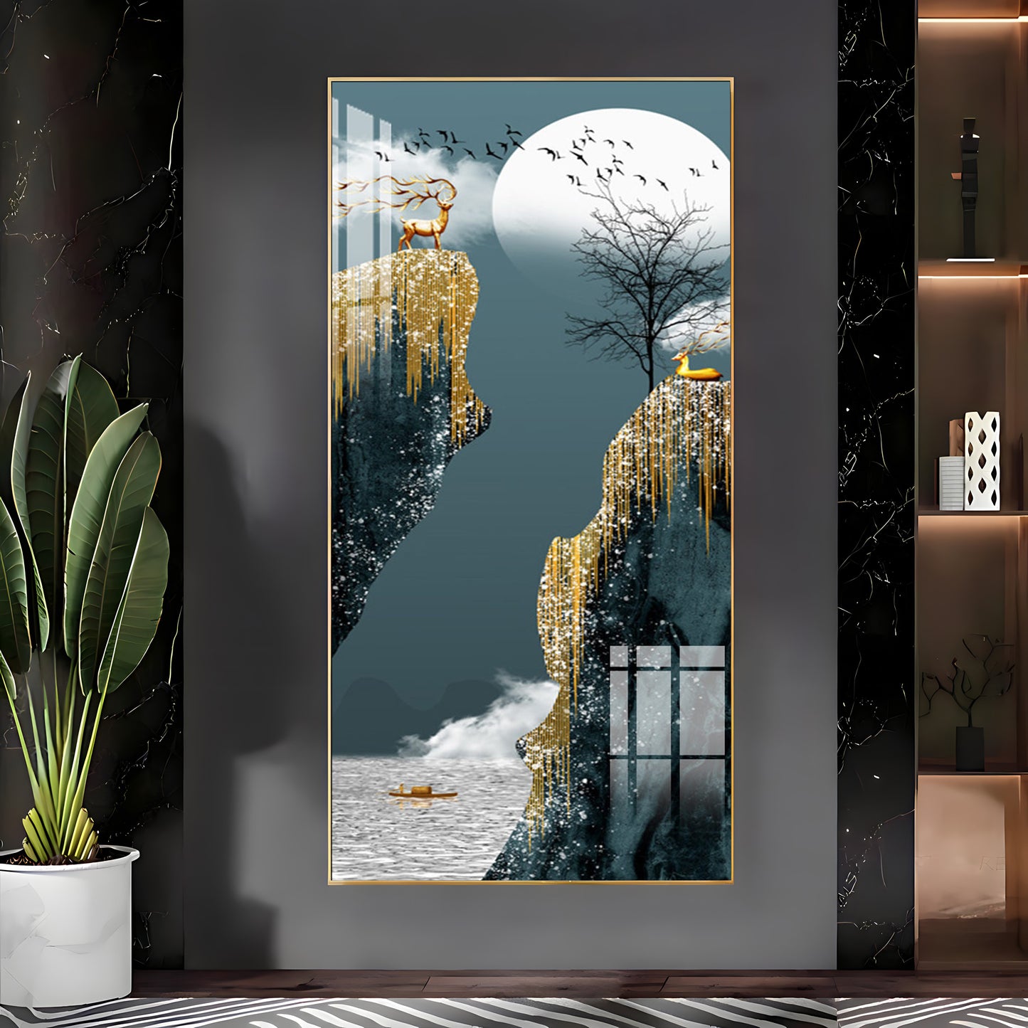 The Serenity Premium Acrylic Vertical Wall Art