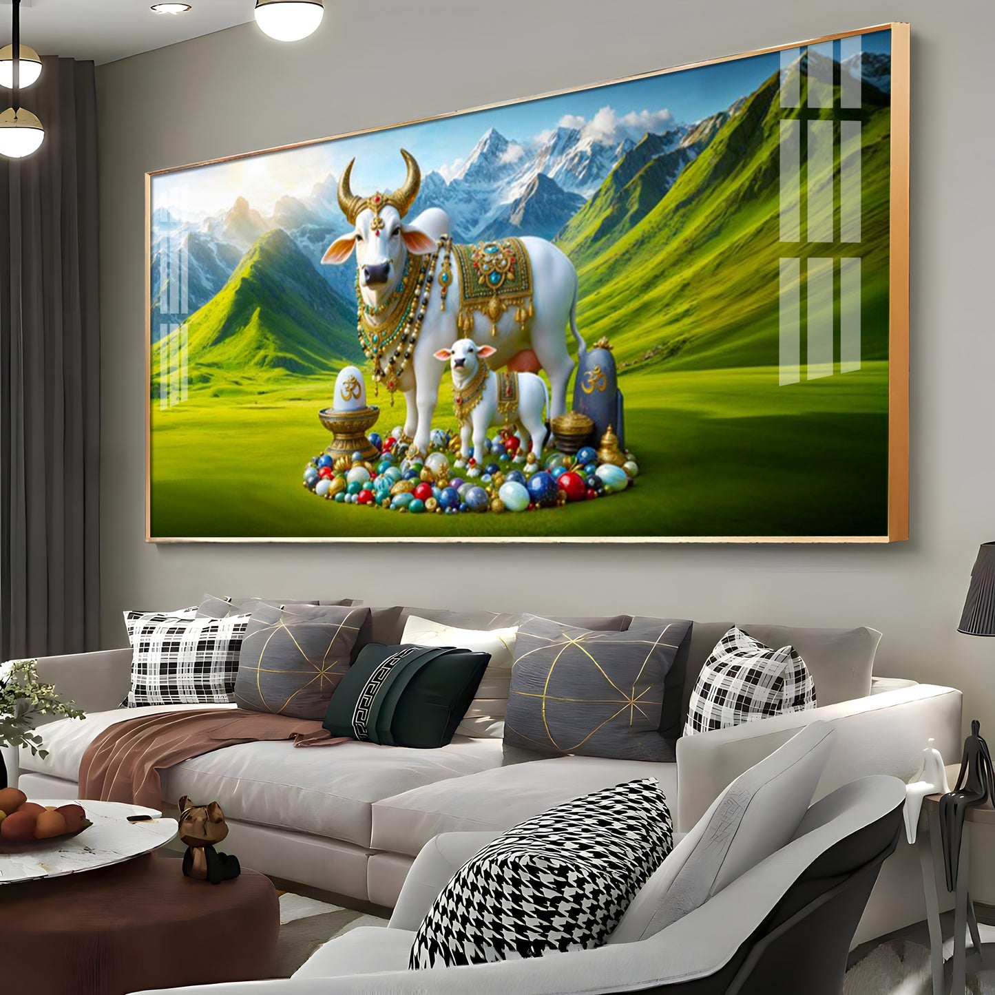 Kamadhenu Premium Acrylic Horizontal Wall Art