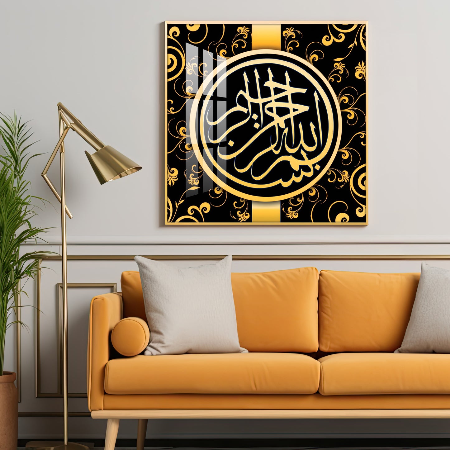 Alhamdulilah Premium Acrylic Square Wall Art