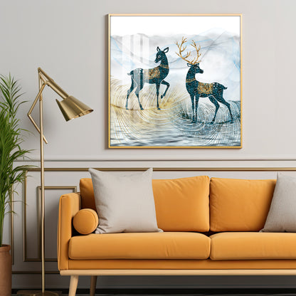 Modern Wildlife Premium Acrylic Square Wall Art