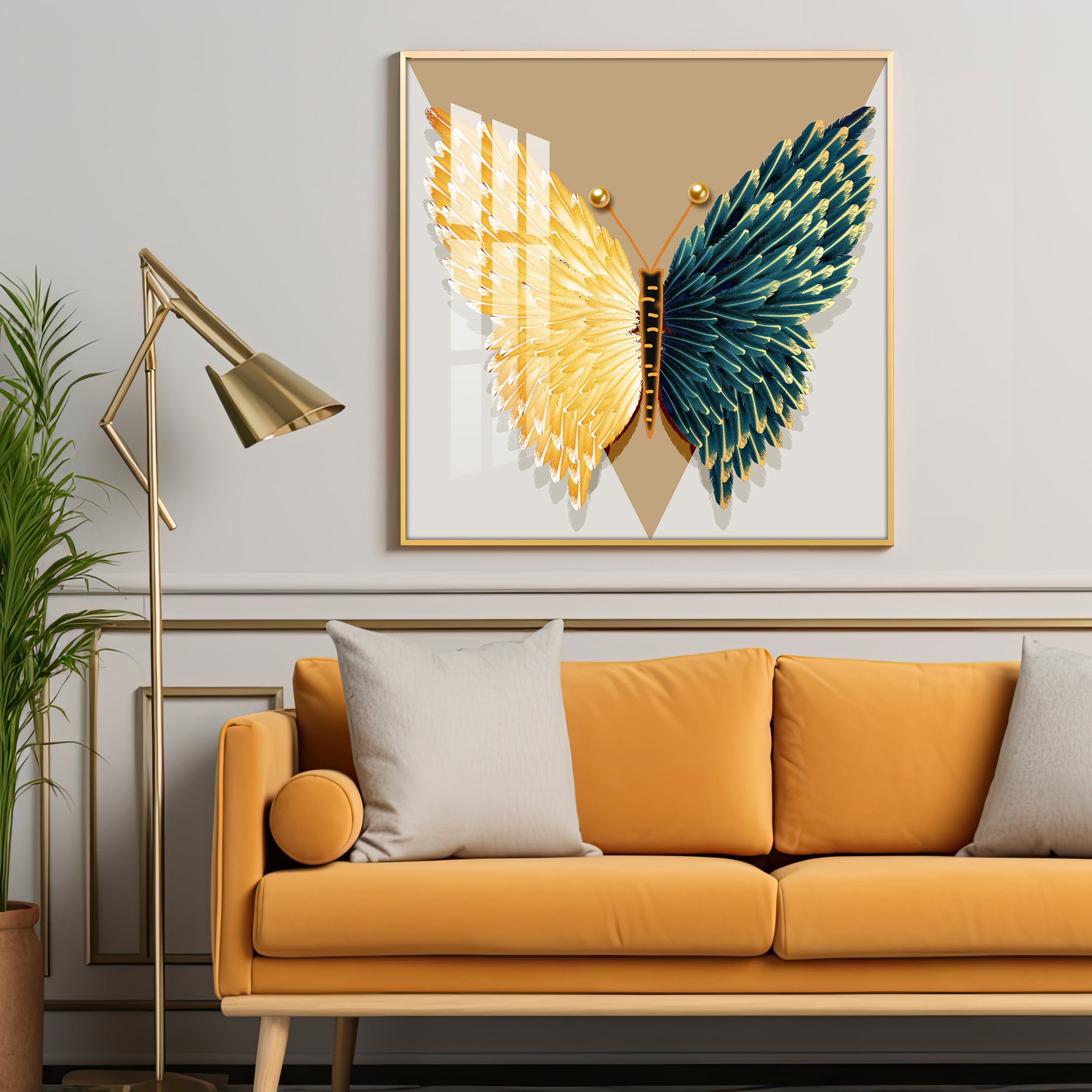 Majestic Monarch Premium Square Wall Art