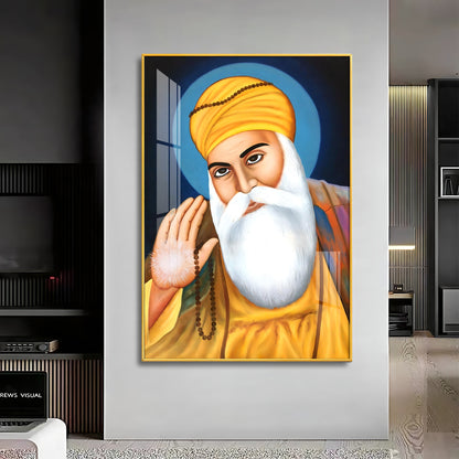 Wisdom Of Guru Nanak Ji Premium Vertical Acrylic Wall Art