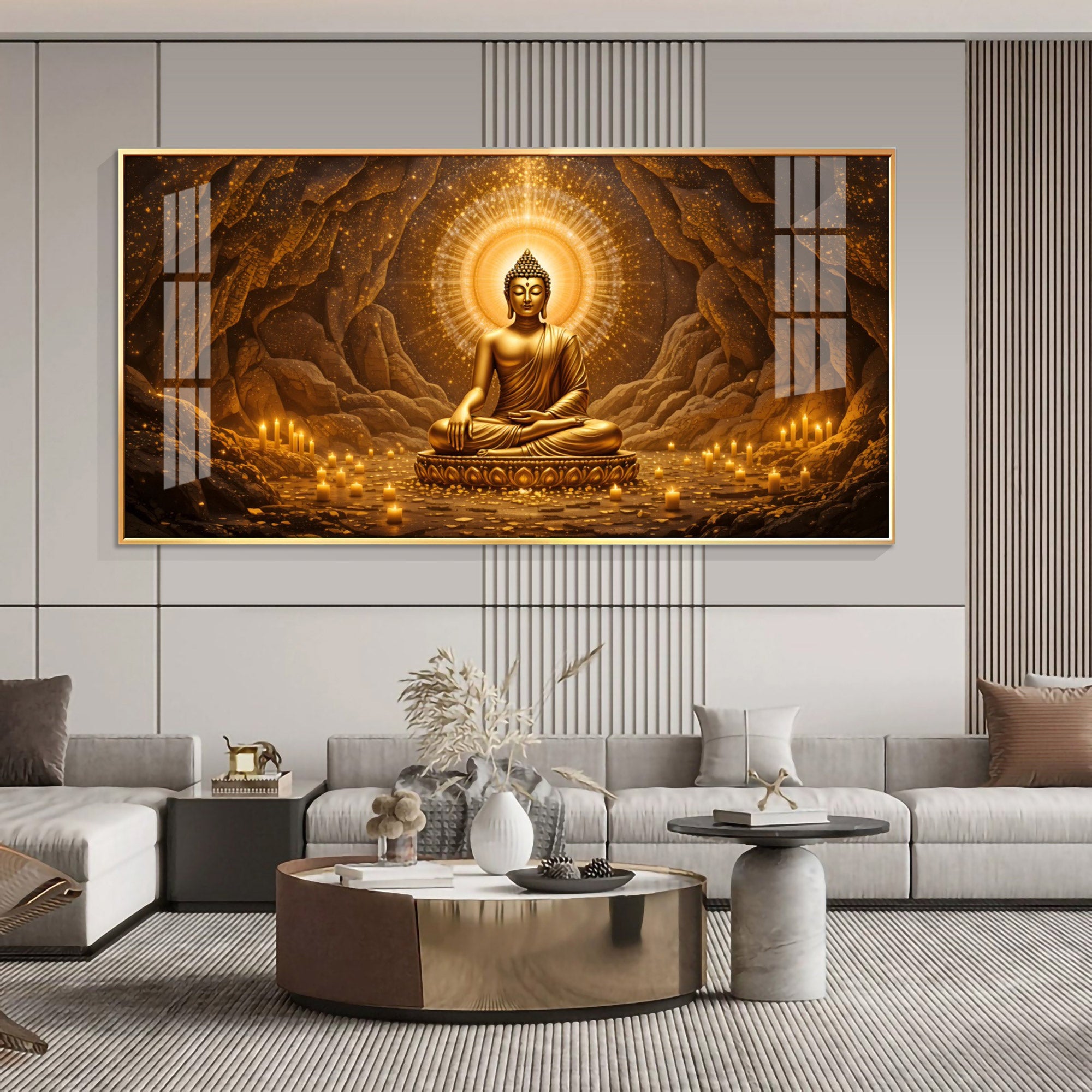 Buddha in Stillness Premium Acrylic Horizontal Wall Art