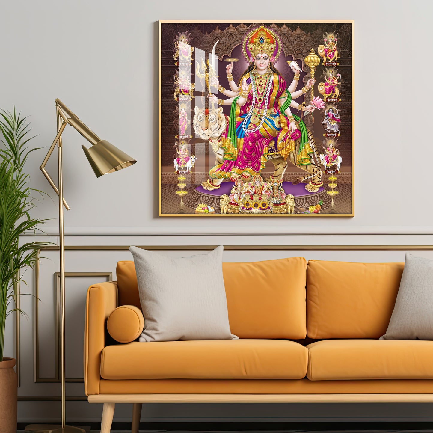 Radiant Devi Premium Acrylic Square Wall Art