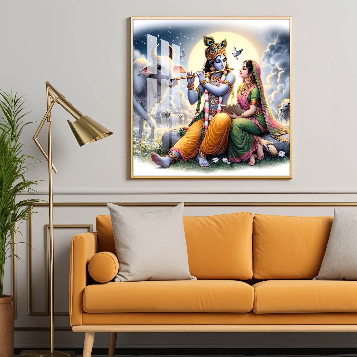 Heavenly Love Premium Acrylic Square Wall Art