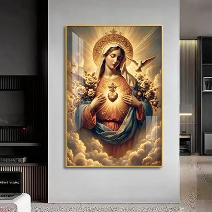 Angelic Harmony Premium Acrylic Vertical Wall Art