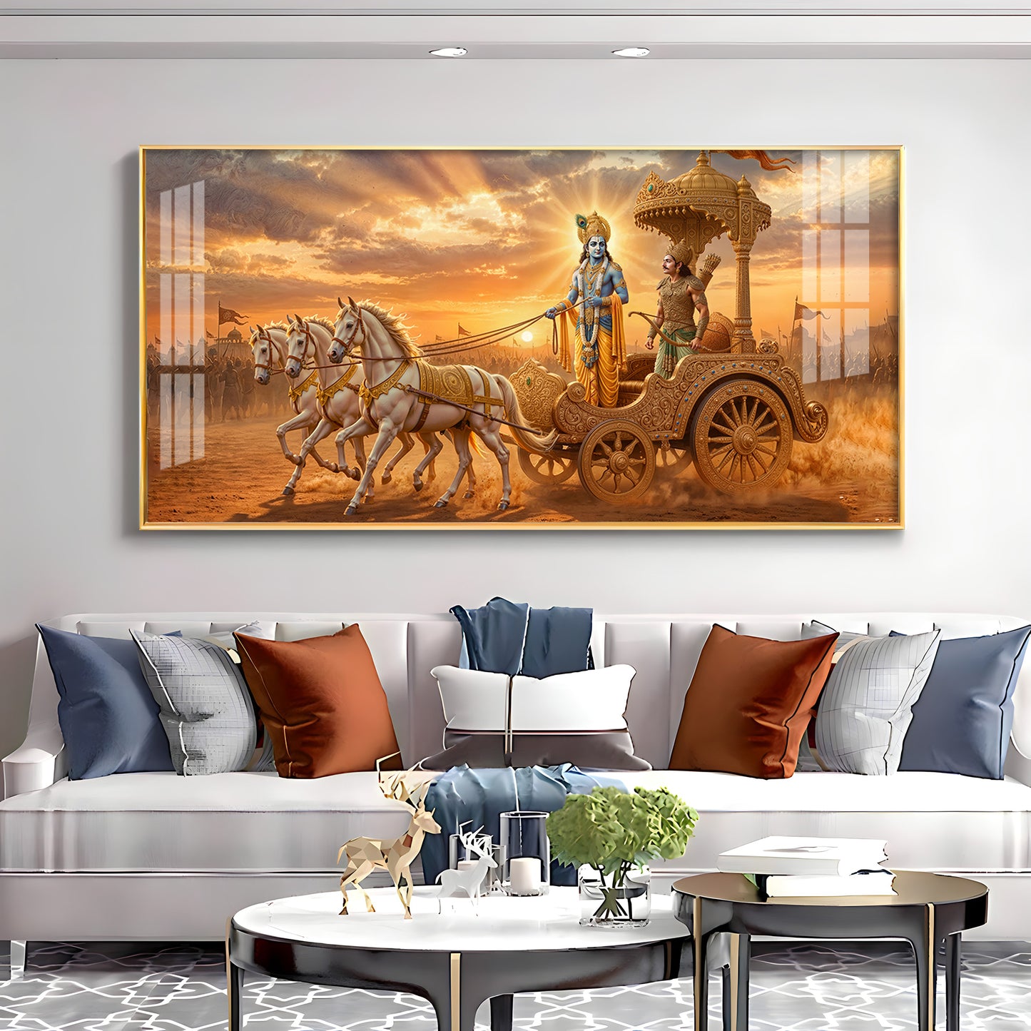 Shrimad Bhagavad Gita Premium Acrylic Horizontal Wall Art
