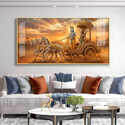 Shrimad Bhagavad Gita Premium Acrylic Horizontal Wall Art