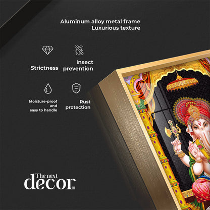 Divine Ganesh Serenity Premium Acrylic Vertical Wall Art