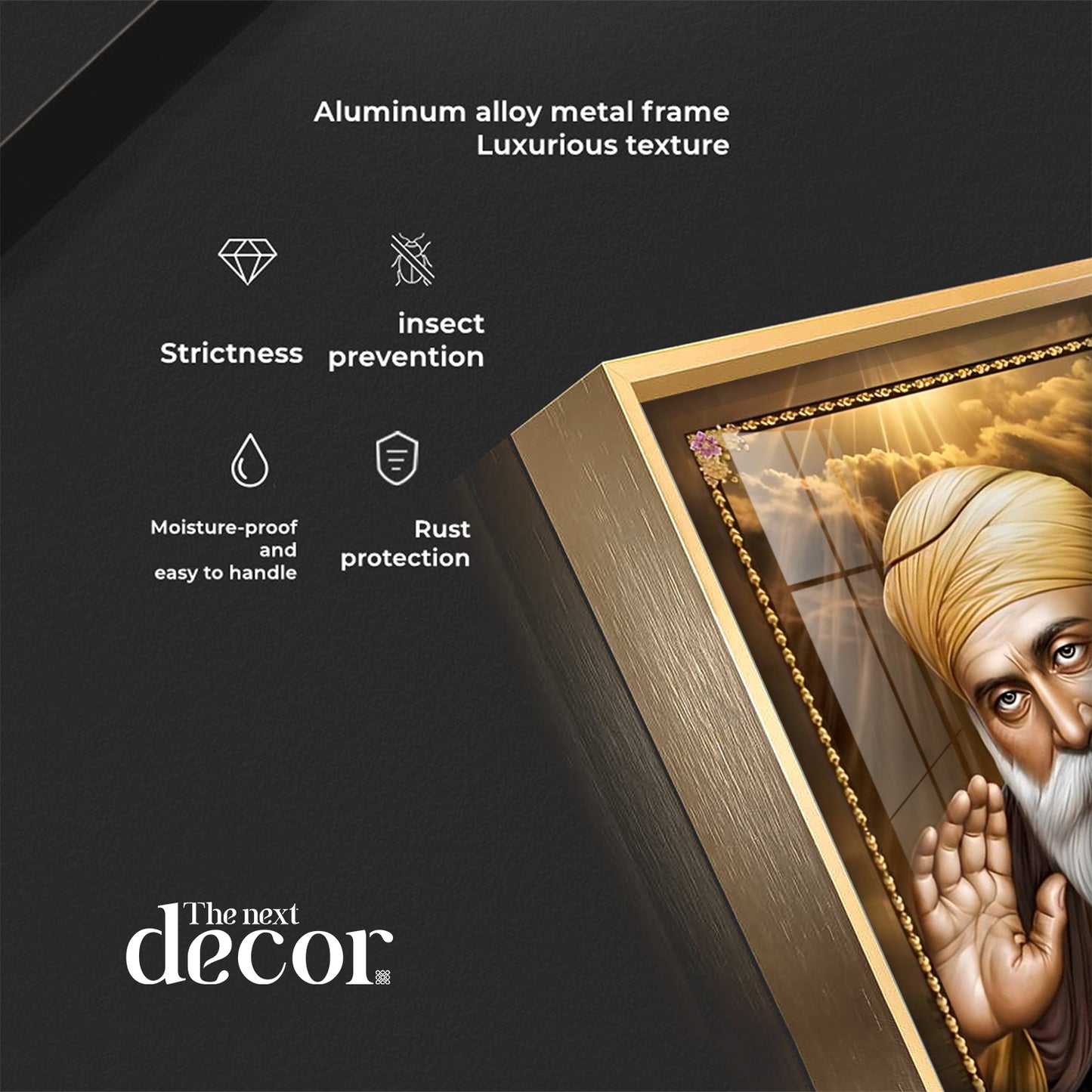 Guru Nanak Dev Ji Premium Acrylic Vertical Wall Art