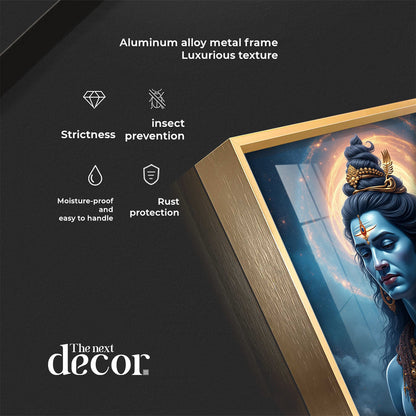 Sacred Vision Of Lord Shiva Premium Acrylic Wall Art