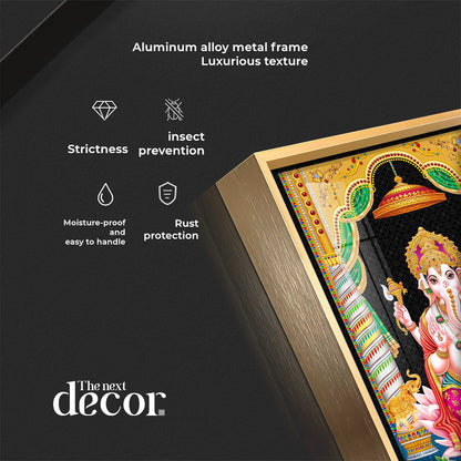 Divine Ganesh Serenity Premium Acrylic Vertical Wall Art