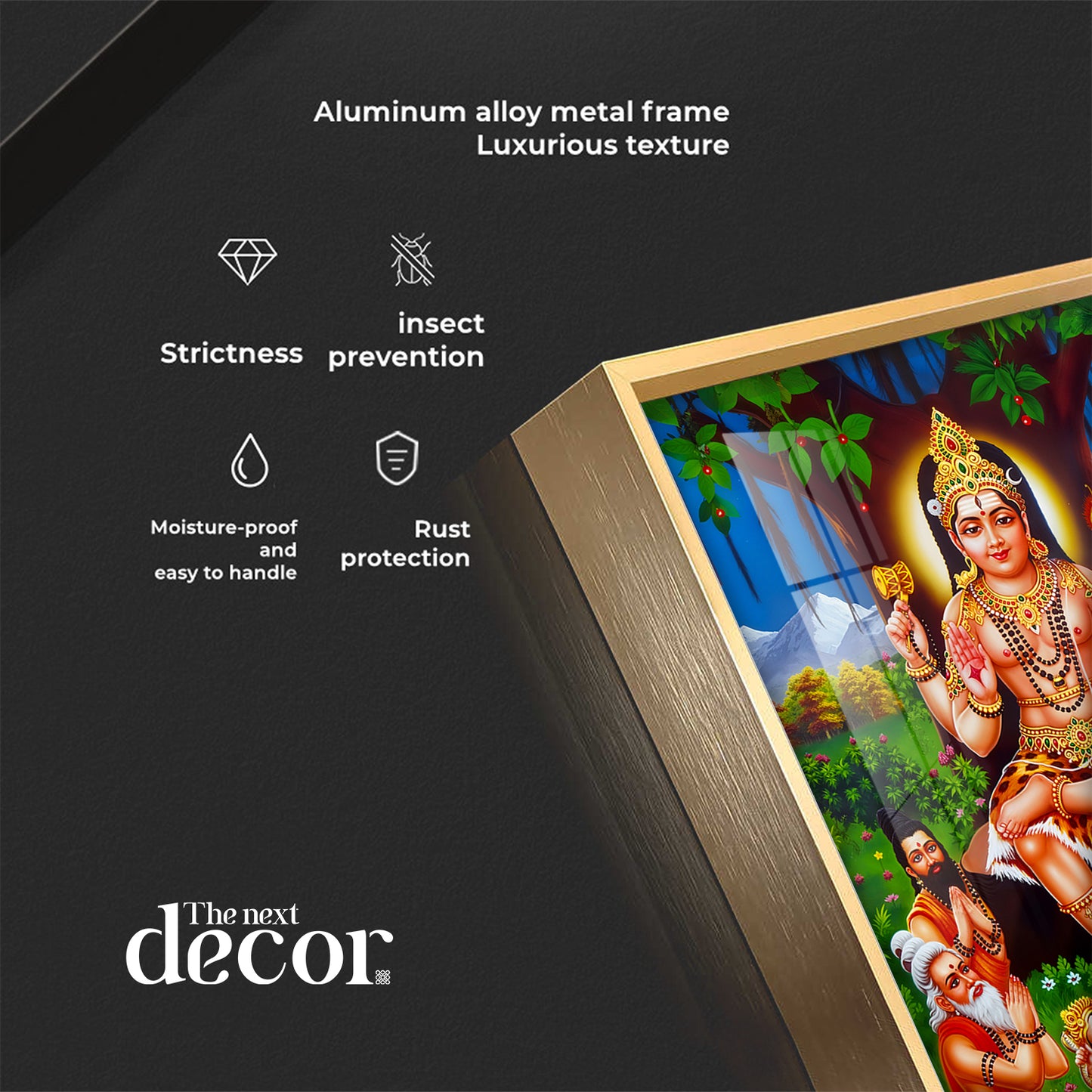 Lord Dakshinamurthy Premium Acrylic Vertical Wall Art