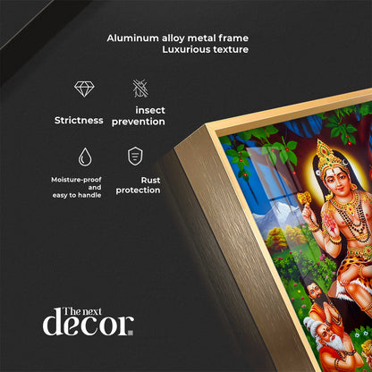 Lord Dakshinamurthy Premium Acrylic Vertical Wall Art
