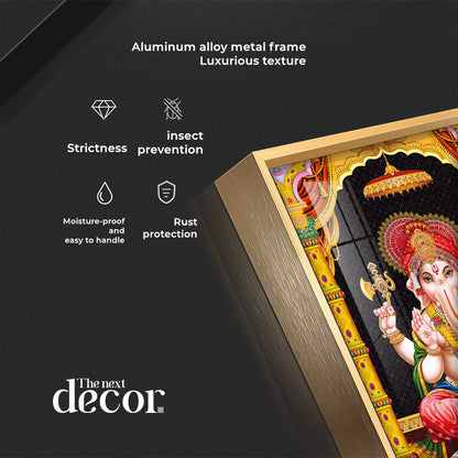 Sacred Ganesha Premium Acrylic Vertical Wall Art