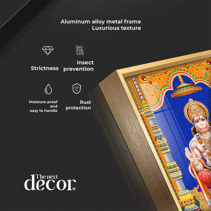 Divine Lord Hanuman Premium Acrylic Vertical Wall Art