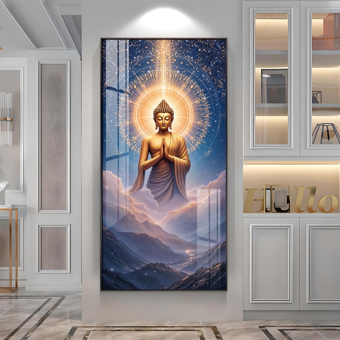 Gautama Buddha Premium Acrylic Vertical Wall Art