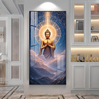 Gautama Buddha Premium Acrylic Vertical Wall Art