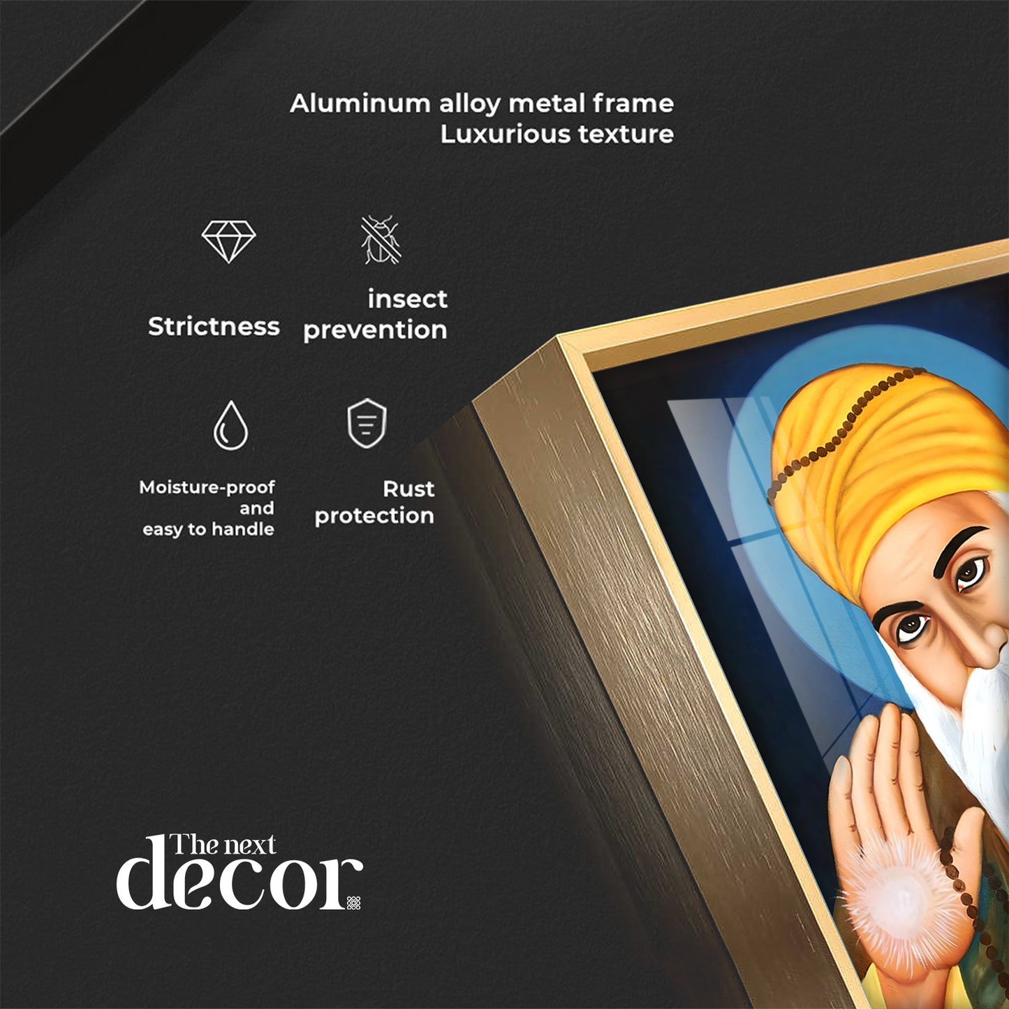 Wisdom Of Guru Nanak Ji Premium Vertical Acrylic Wall Art