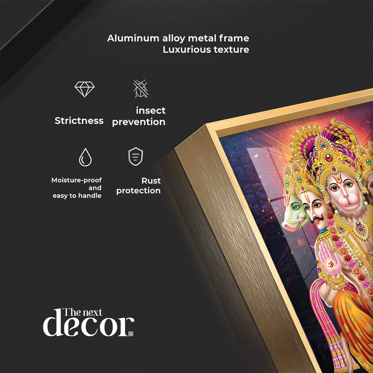 Hanuman's Valo Premium Vertical Acrylic Wall Art