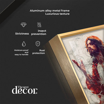 Sacred Jesus Mural Premium Acrylic Wall Art