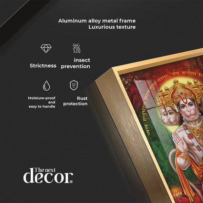 Lord Hanuman Premium Vertical Acrylic Wall Art