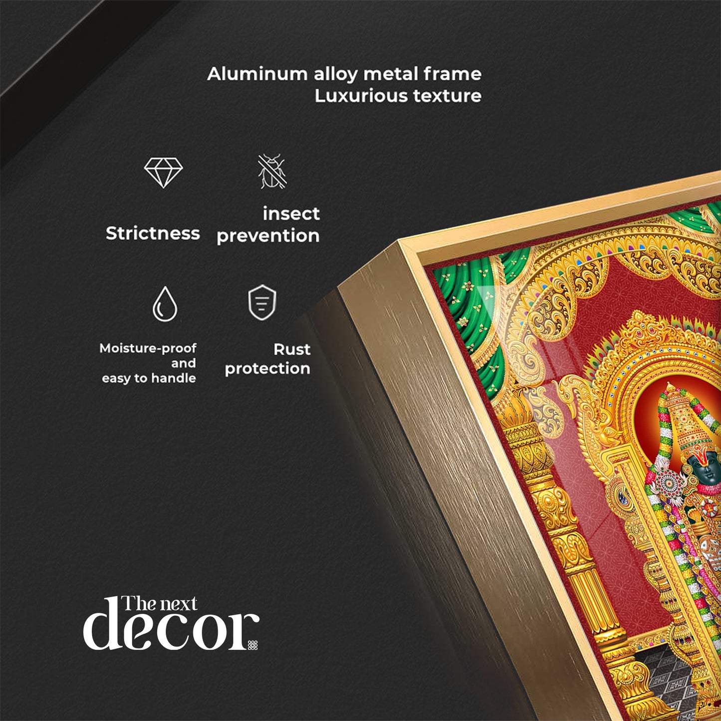 Lord Balaji Essence Premium Acrylic Vertical Wall Art