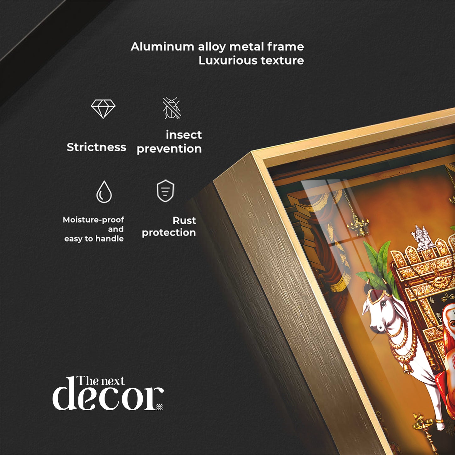 Sri Raghavendra Swamy Premium Acrylic Vertical Wall Art