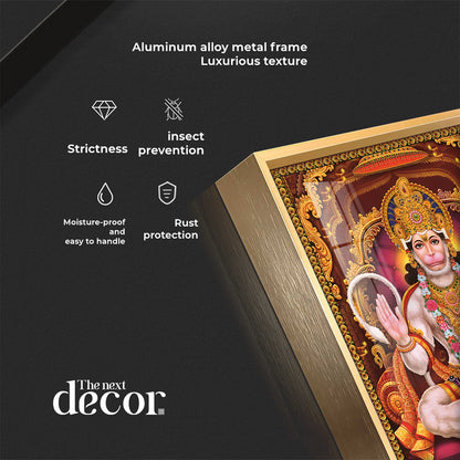 Hanuman's Blessing Premium Vertical Acrylic Wall Art