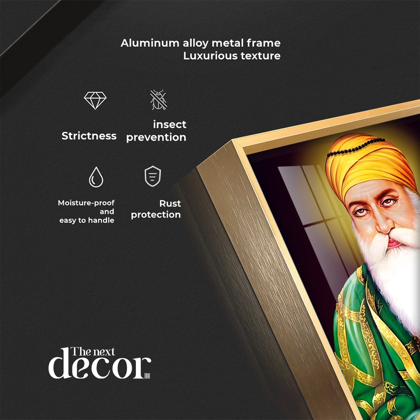 Guru Nanak Ji Premium Vertical Acrylic Wall Art