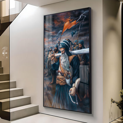 Turban Warriors Premium Acrylic Vertical Wall Art