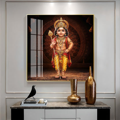 Bhagwan Murugan Ji Premium Acrylic Square Wall Art