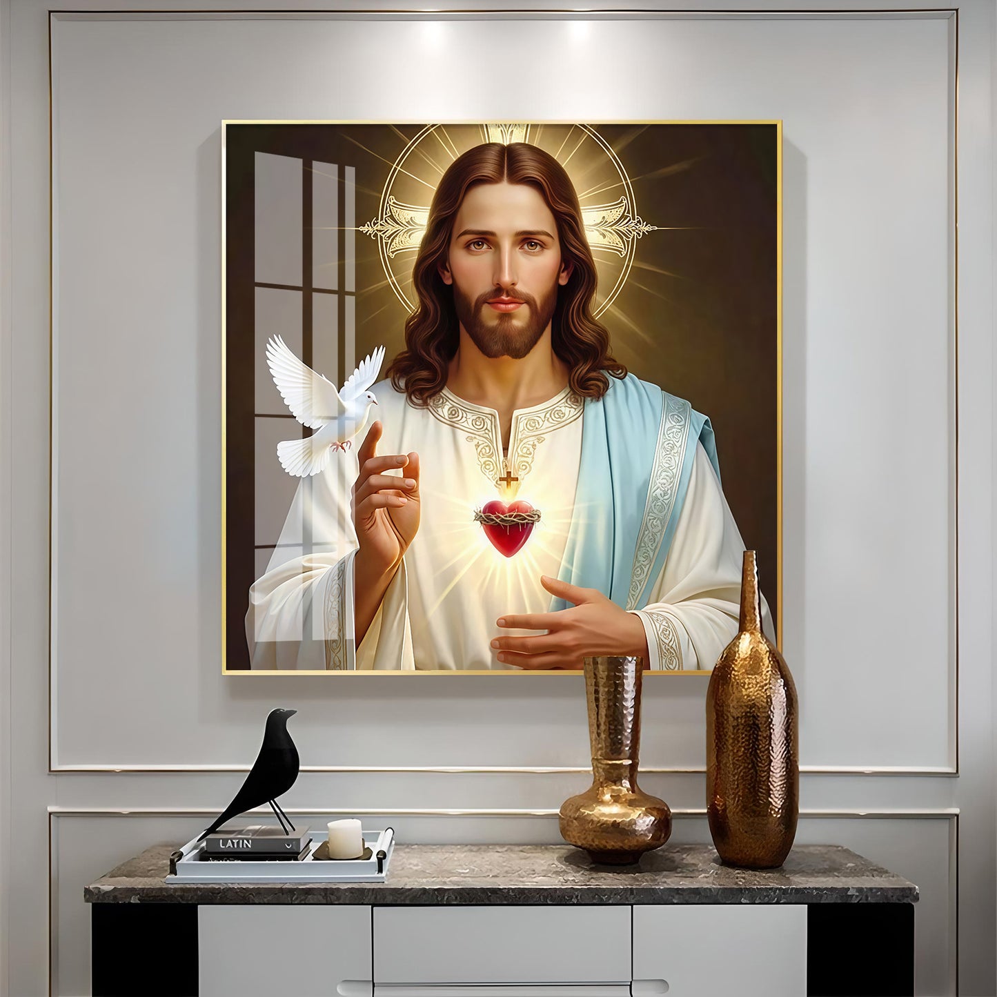 Jesus Christ Premium Acrylic Square Wall Art