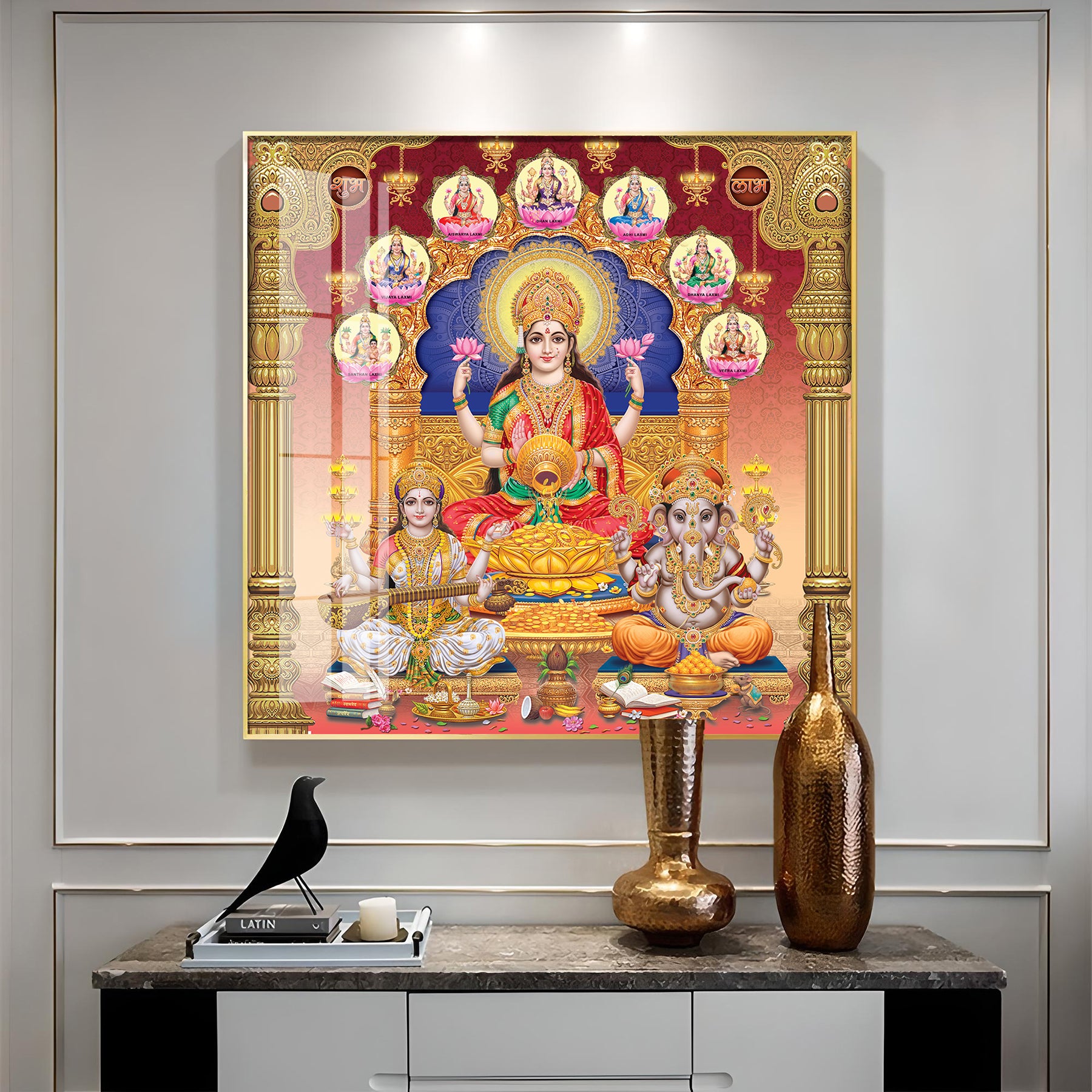 Deitic Symphony Premium Acrylic Square Wall Art