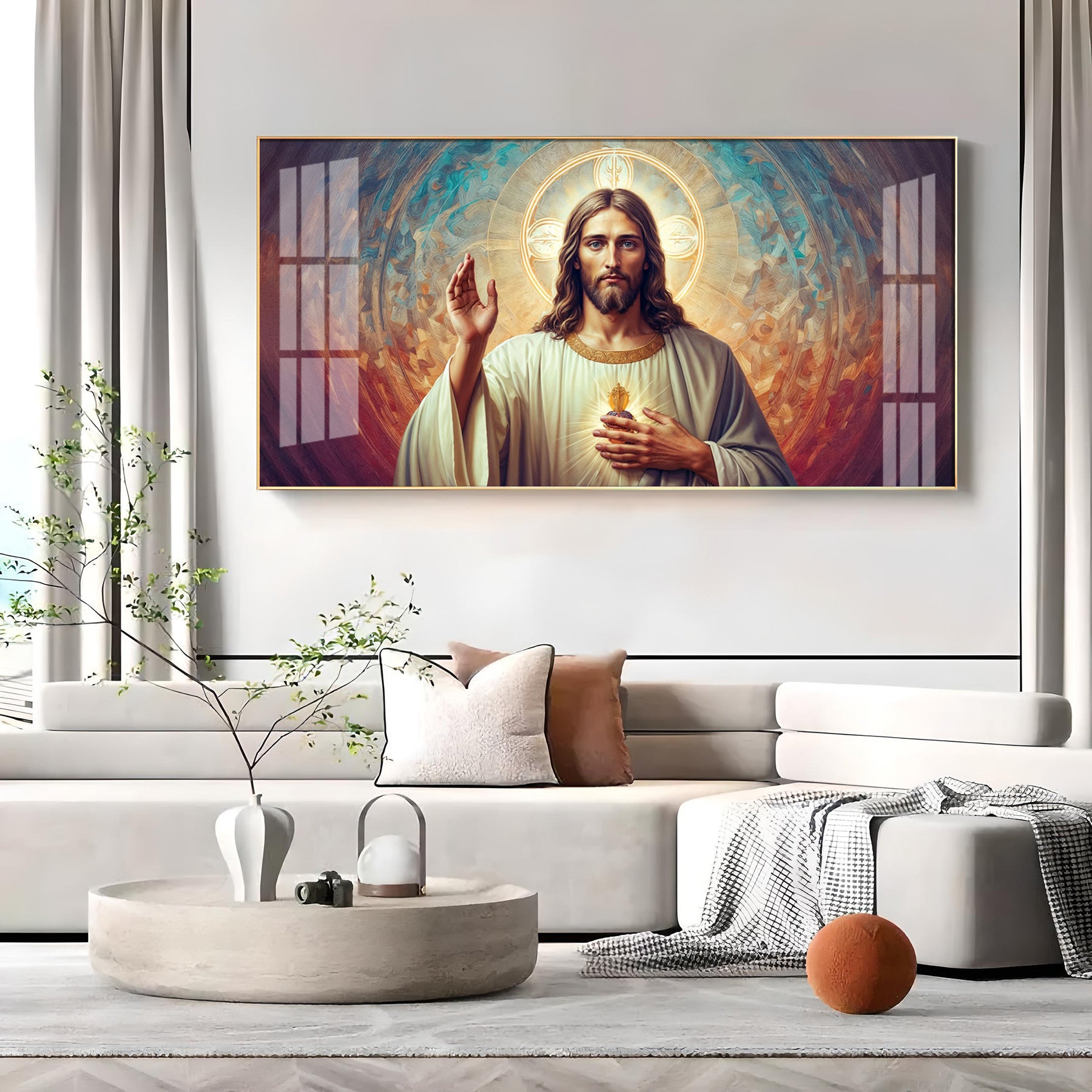 Jesus Blessings Premium Acrylic Horizontal Wall Art