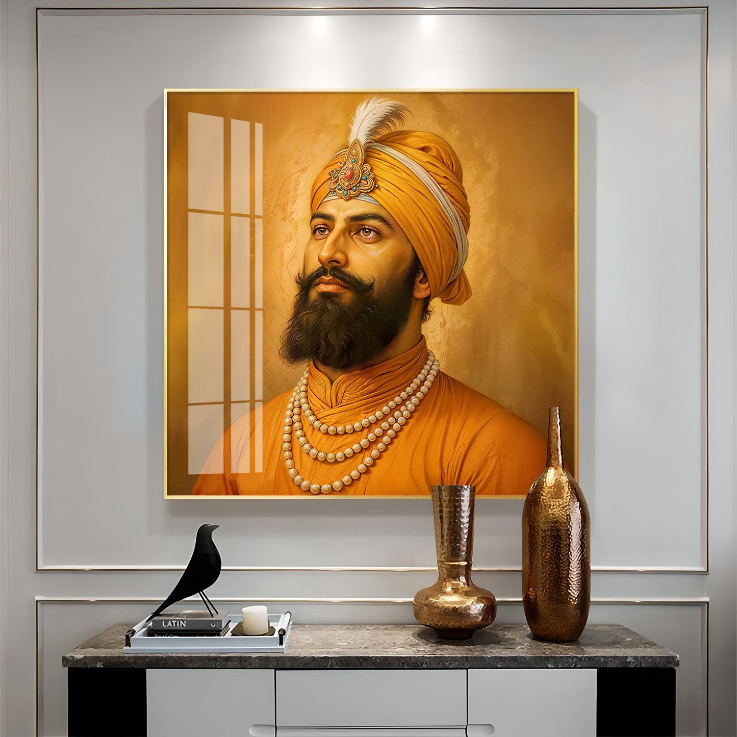 Dhan Dhan Guru Govind Ji Premium Acrylic Square Wall Art