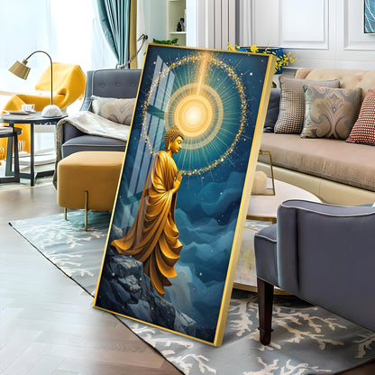 The Buddha's Haven Premium Acrylic Vertical Wall Art