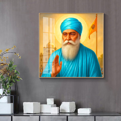 Blessing By Guru Nank Ji Premium Acrylic Square Wall Art