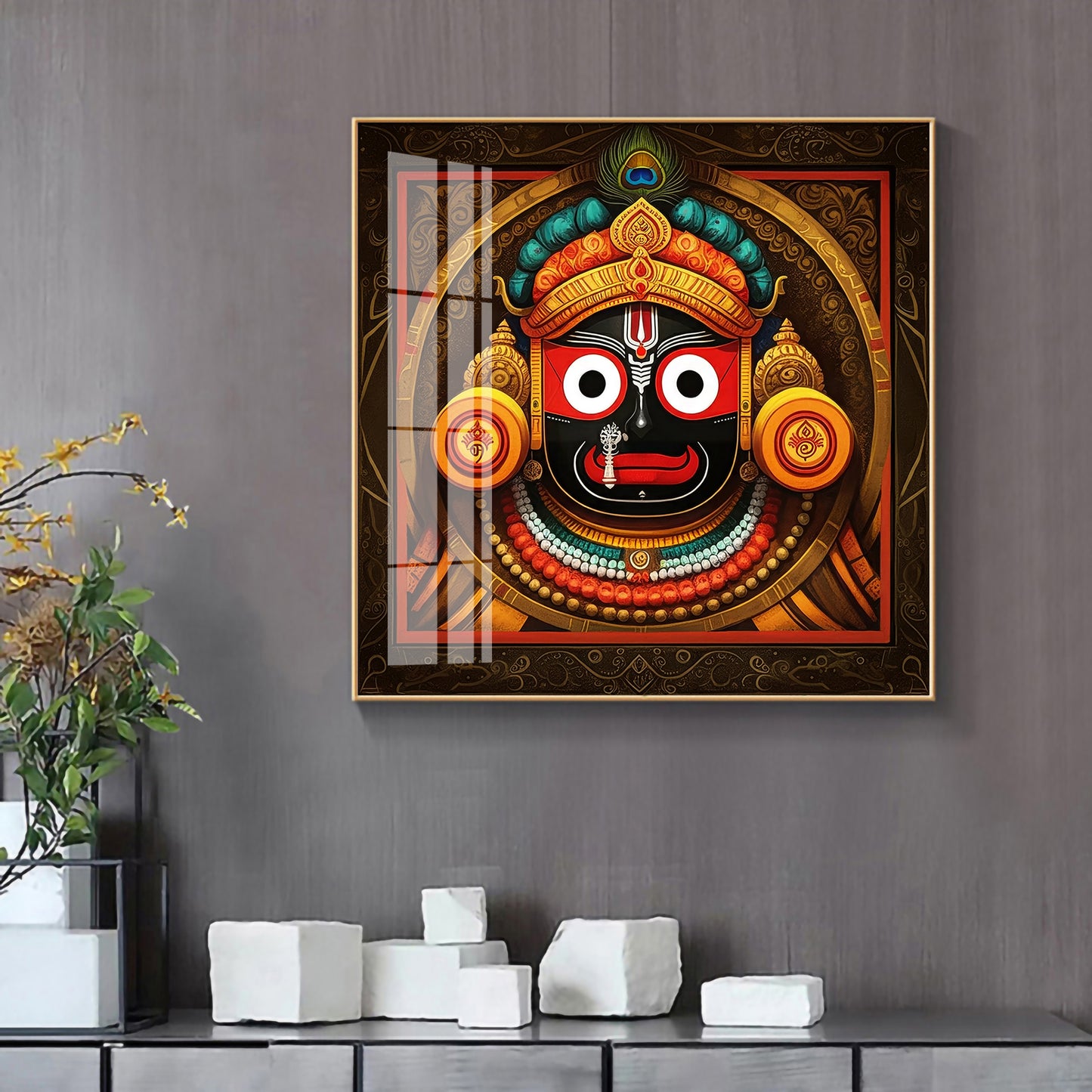 Jagannath Prabhu Premium Acrylic Square Wall Art