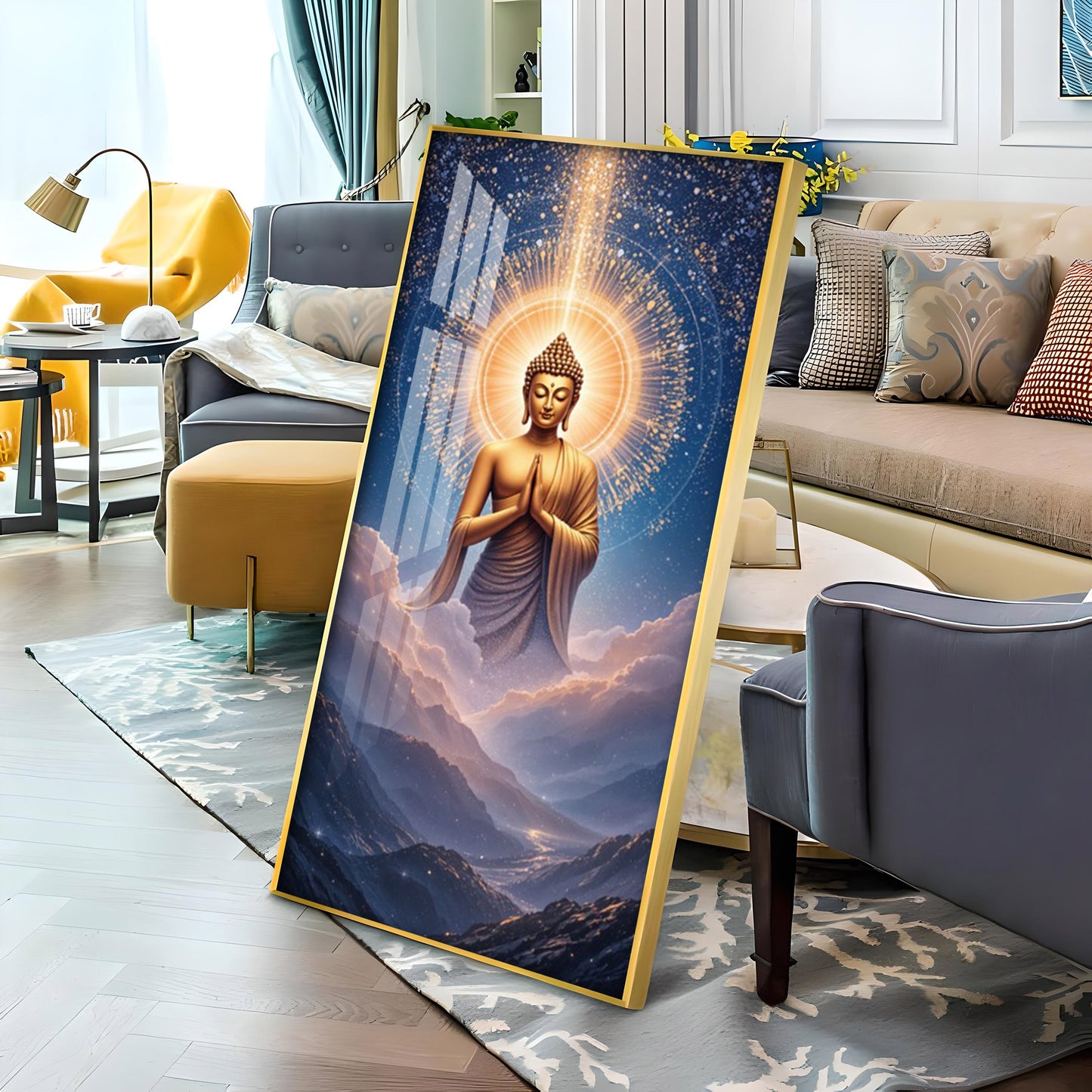 Gautama Buddha Premium Acrylic Vertical Wall Art