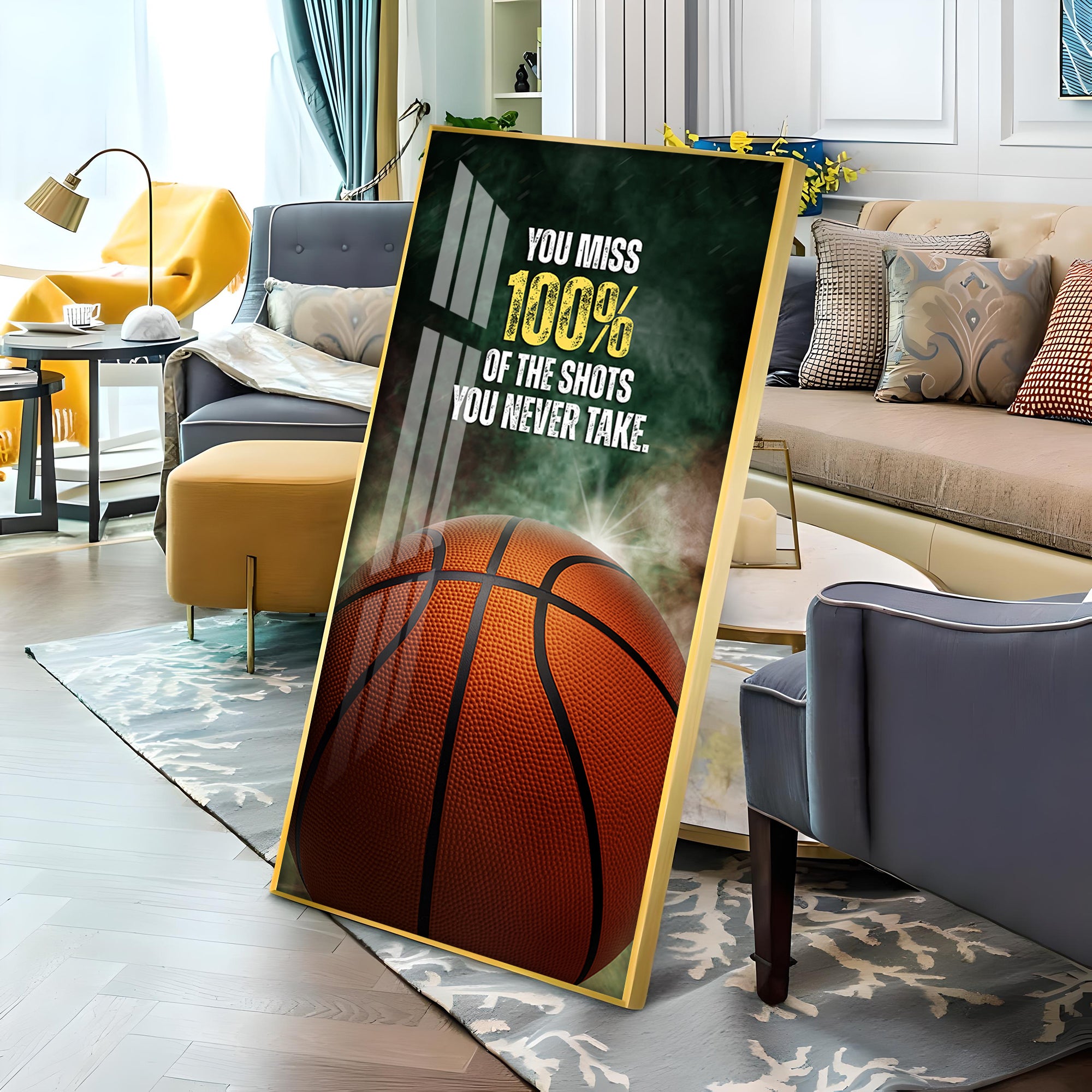 You Miss 100% Of The Shots Premium Acrylic Vertical Wall Art