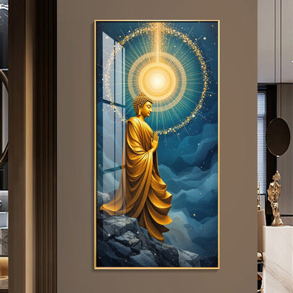 The Buddha's Haven Premium Acrylic Vertical Wall Art