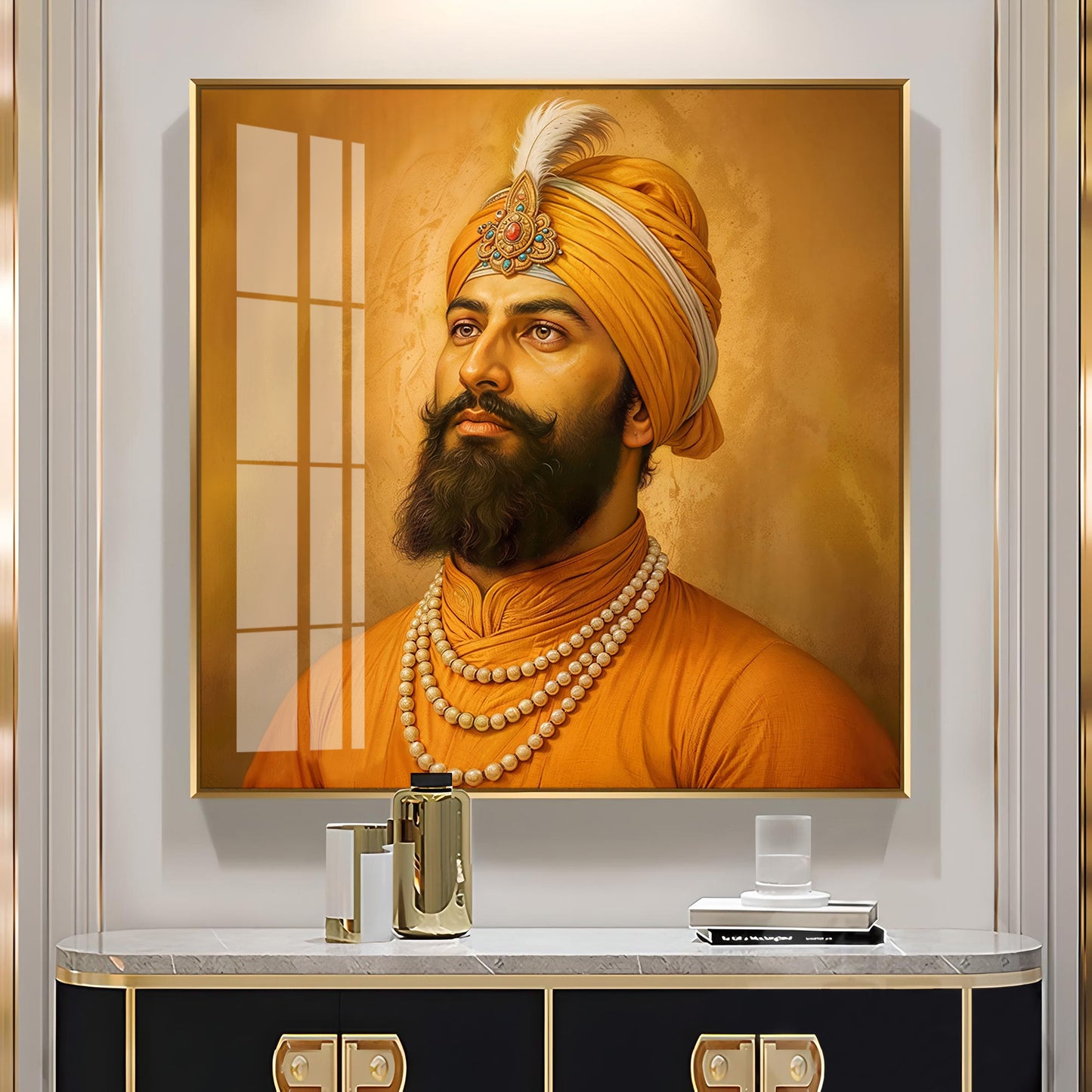 Dhan Dhan Guru Govind Ji Premium Acrylic Square Wall Art