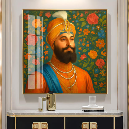 Shri Guru Gobind Singh Ji Premium Acrylic Square Wall Art