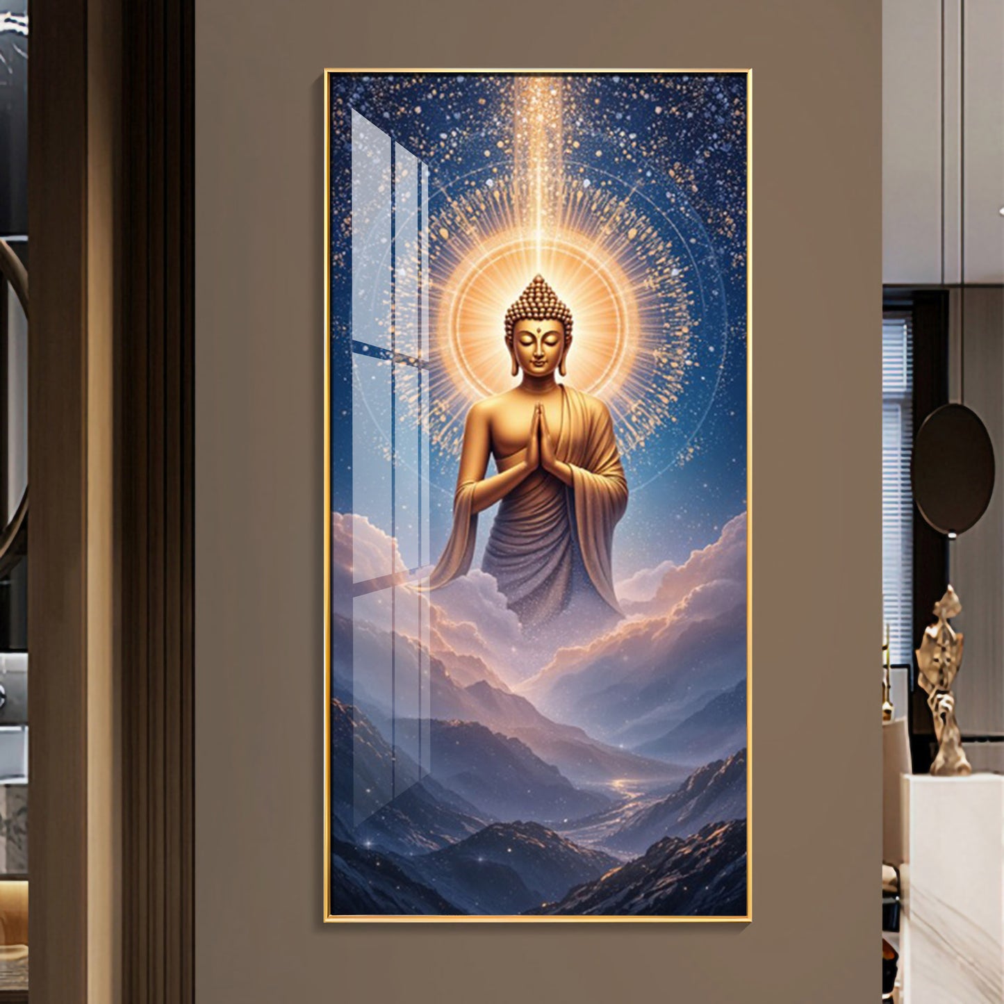 Gautama Buddha Premium Acrylic Vertical Wall Art