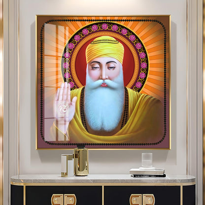 Guru Nanak Ji Premium Acrylic Square Wall Art