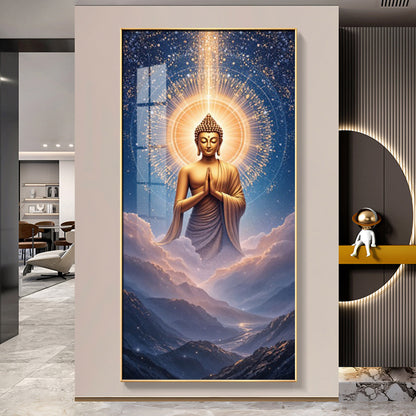 Gautama Buddha Premium Acrylic Vertical Wall Art