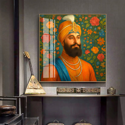 Shri Guru Gobind Singh Ji Premium Acrylic Square Wall Art