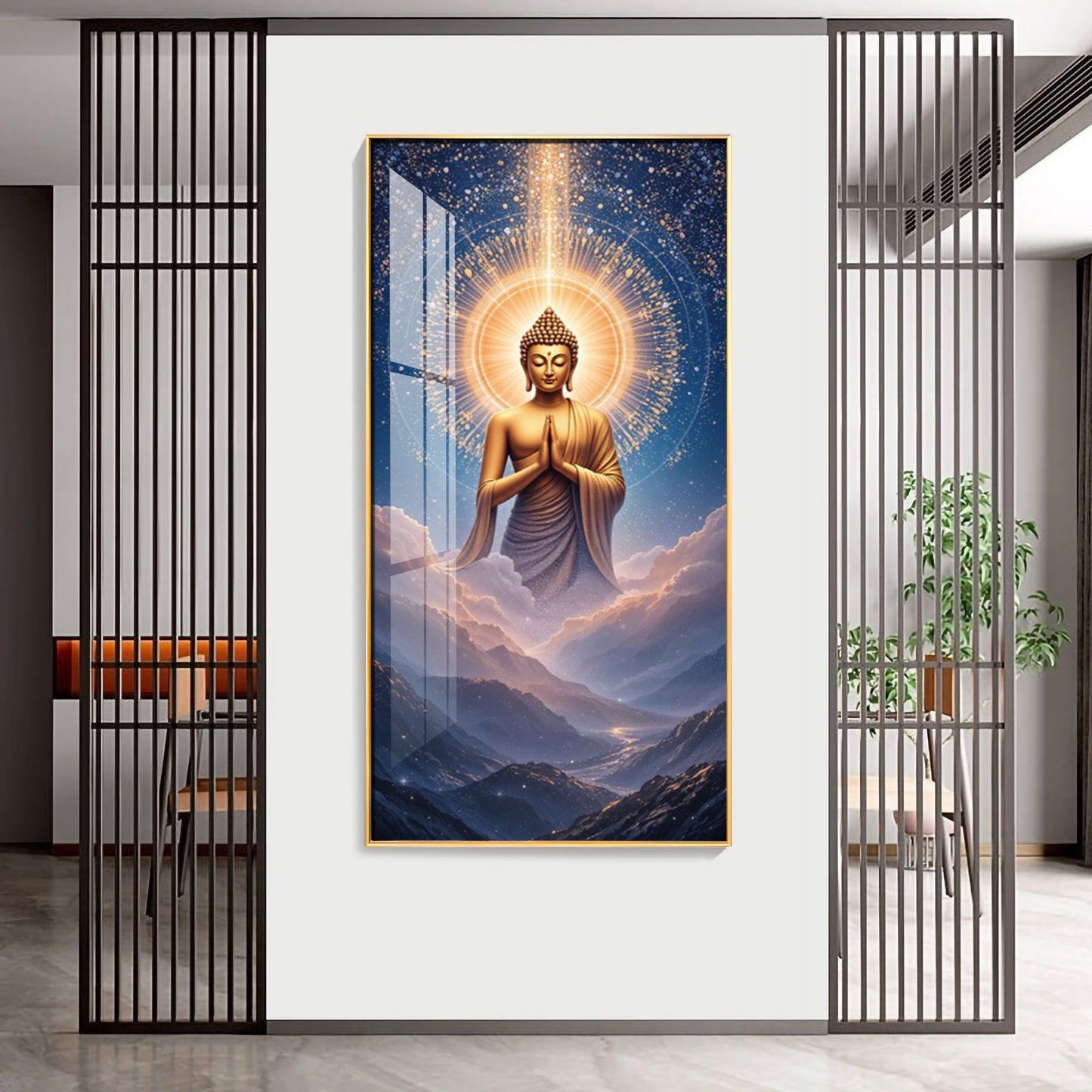 Gautama Buddha Premium Acrylic Vertical Wall Art